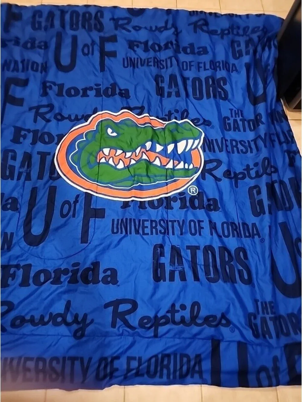 Florida Gators Blue Throw Blanket Queen 85 1/2